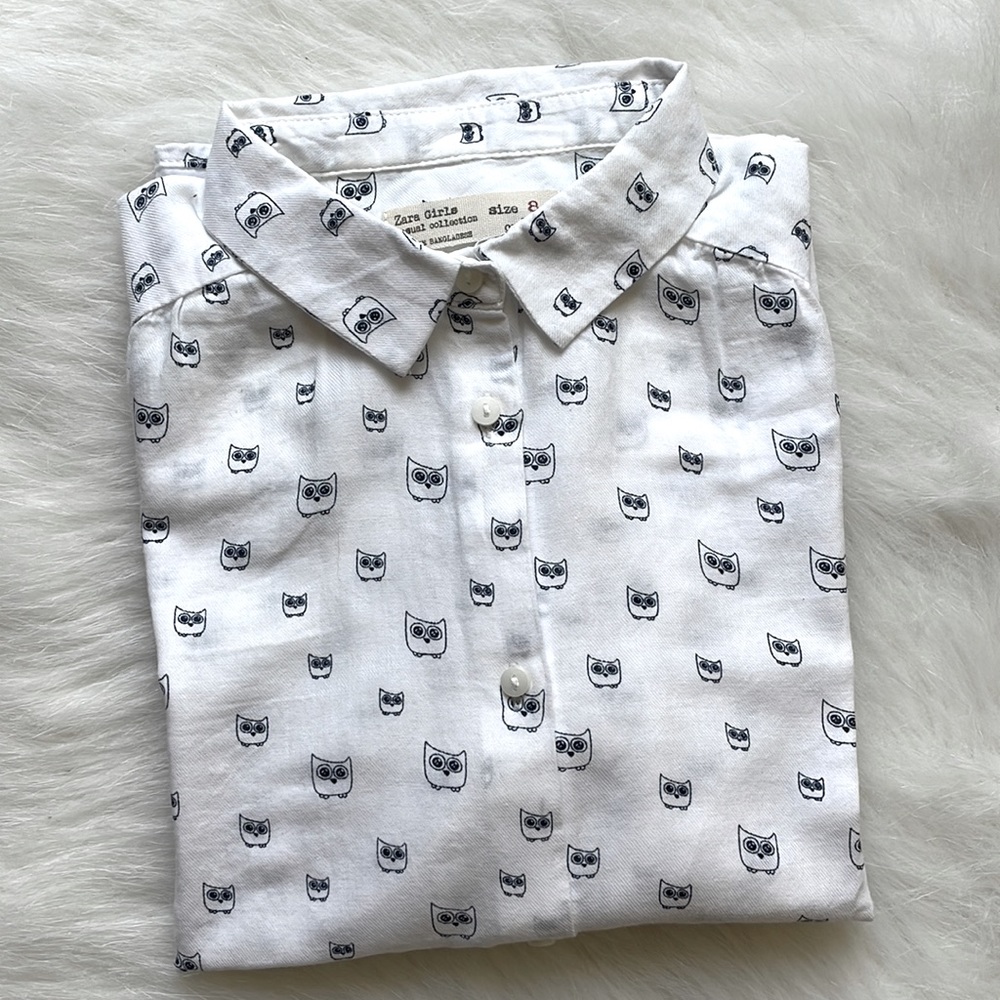 5/$25 Zara Girls Button Top